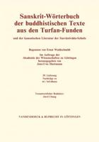 Sanskrit-Worterbuch Der Buddhistischen Texte Aus Den Turfan-Funden. Lieferung 29