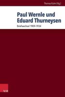 Paul Wernle Und Eduard Thurneysen