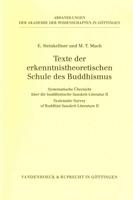 Texte Der Erkenntnistheoretischen Schule Des Buddhismus