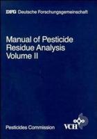 Manual of Pesticide Residue Analysis