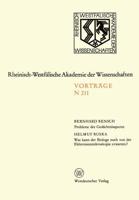 Probleme Der Gedächtnisspuren. Was Kann Der Biologe Noch Von Der Elektronenmikroskopie Erwarten?