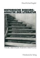 Historische Diskursanalyse Der Literatur