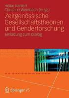 Zeitgenossische Gesellschaftstheorien Und Genderforschung