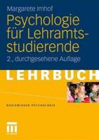 Psychologie Fur Lehramtsstudierende (2., Durchges. Aufl. 2011)