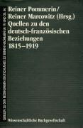 Quellen dt.-frz. Beziehungen 1815-1919