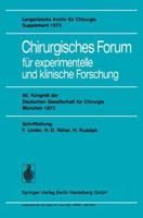 Chirurgisches Forum Für Experimentelle Und Klinische Forschung Forumband