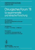 95. Kongre Der Deutschen Gesellschaft Für Chirurgie, München, 3. Bis 6. Mai 1978. Forumband
