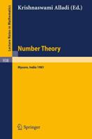 Number Theory: Proceedings of the Third Matscience Conference Held at Mysore, India, June 3-6, 1981