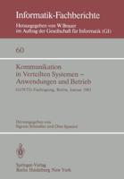 Kommunikation in Verteilten Systemen - Anwendungen und Betrieb : GI/NTG - Fachtagung, Berlin, 19-21 Januar, 1983