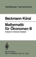 Mathematik Für Ökonomen III