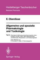 Allgemeine Und Spezielle Pharmakologie Und Toxikologie