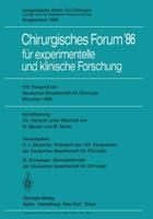 103. Kongre Der Deutschen Gesellschaft Für Chirurgie München, 23.-26. April 1986. Forumband