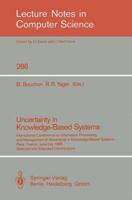 Uncertainty in Knowledge-Based Systems