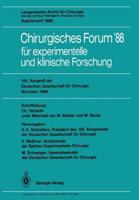 105. Kongre Der Deutschen Gesellschaft Für Chirurgie München, 6.-9. April 1988 Forumband