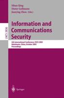 Information and Communications Security : 5th International Conference, ICICS 2003, Huhehaote, China, October 10-13, 2003, Proceedings