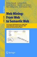 Web Mining: From Web to Semantic Web Lecture Notes in Artificial Intelligence