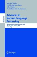 Advances in Natural Language Processing Lecture Notes in Artificial Intelligence