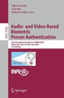 Audio- And Video-Based Biometric Person Authentication Image Processing, Computer Vision, Pattern Recognition, and Graphics