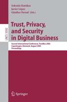 Trust, Privacy, and Security in Digital Business Security and Cryptology
