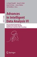 Advances in Intelligent Data Analysis VI Information Systems and Applications, Incl. Internet/Web, and HCI