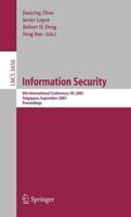 Information Security : 8th International Conference, ISC 2005, Singapore, September 20-23, 2005, Proceedings