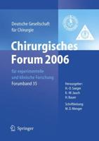 Chirurgisches Forum 2006 Für Experimentelle Und Klinische Forschung Forumband