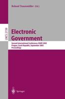 Electronic Government : Second International Conference, EGOV 2003, Prague, Czech Republic, September 1-5, 2003, Proceedings