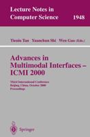 Advances in Multimodal Interfaces _ ICMI 2000
