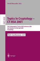Topics in Cryptology, CT-RSA 2001
