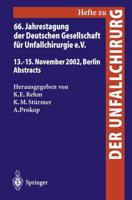 66. Jahrestagung Der Deutschen Gesellschaft Für Unfallchirurgie E. V