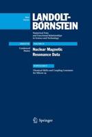 Nuclear Magnetic Resonance Data. Subvolume F Chemical Shifts and Coupling Constants for Silicon-29