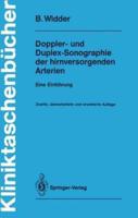 Doppler- Und Duplex-Sonographie Der Hirnversorgenden Arterien