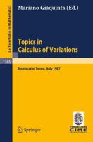 Topics in Calculus of Variations C.I.M.E. Foundation Subseries