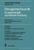 106. Kongre Der Deutschen Gesellschaft Für Chirurgie München, 29. März — 1. April 1989. Forumband