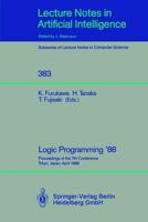 Logic Programming '88 Lecture Notes in Artificial Intelligence