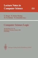 Computer Science Logic : 4th Workshop, CSL '90, Heidelberg, Germany, October 1-5, 1990. Proceedings