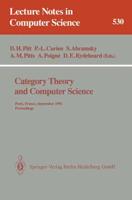 Category Theory and Computer Science : Paris, France, September 3-6, 1991. Proceedings