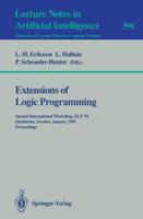 Extensions of Logic Programming Lecture Notes in Artificial Intelligence
