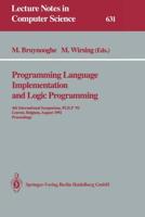 Programming Language Implementation and Logic Programming