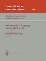 Advances in Cryptology - ASIACRYPT '91