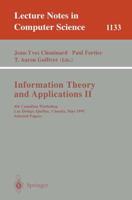 Information Theory and Applications II