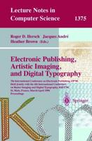 Electronic Publishing, Artistic Imaging, and Digital Typography