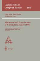 Mathematical Foundations of Computer Science 1998