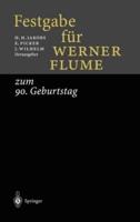 Festgabe für Werner Flume : zum 90. Geburtstag