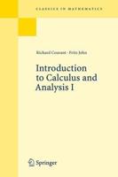 Introduction to Calculus and Analysis I