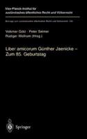 Liber Amicorum Günther Jaenicke - Zum 85. Geburtstag