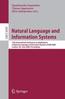 Natural Language and Information Systems Information Systems and Applications, Incl. Internet/Web, and HCI