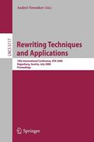 Rewriting Techniques and Applications Theoretical Computer Science and General Issues