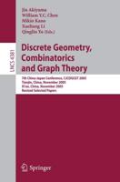 Discrete Geometry, Combinatorics and Graph Theory Theoretical Computer Science and General Issues
