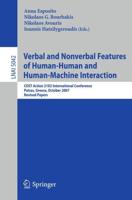 Verbal and Nonverbal Features of Human-Human and Human-Machine Interaction Lecture Notes in Artificial Intelligence